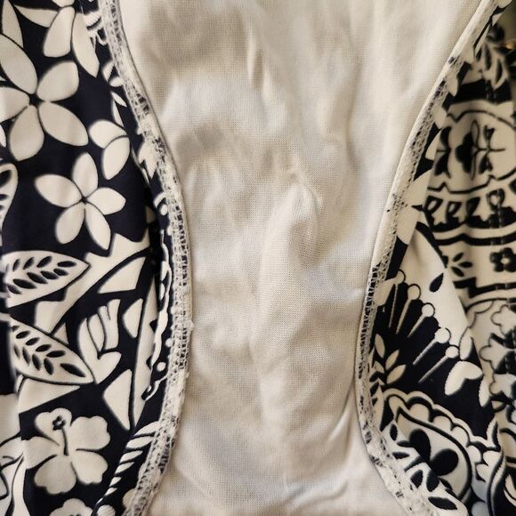 Tommy Bahama Paisley Paradise V Neck One Piece Swimsuit Size 10 - Picture 7 of 7